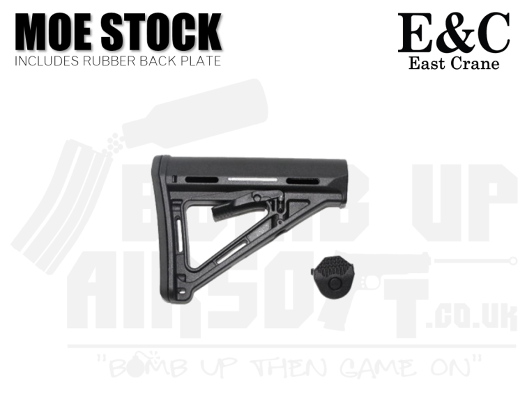E&C MOE Style M4/M16 Stock - Black