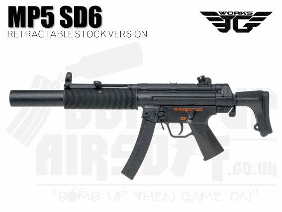 JG Works MP5 SD6 Airsoft rifle