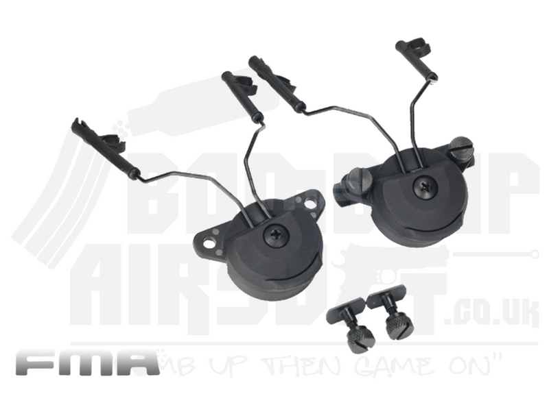 FMA EX Headset And Helmet Rail Adapter Set GEN1 – Black