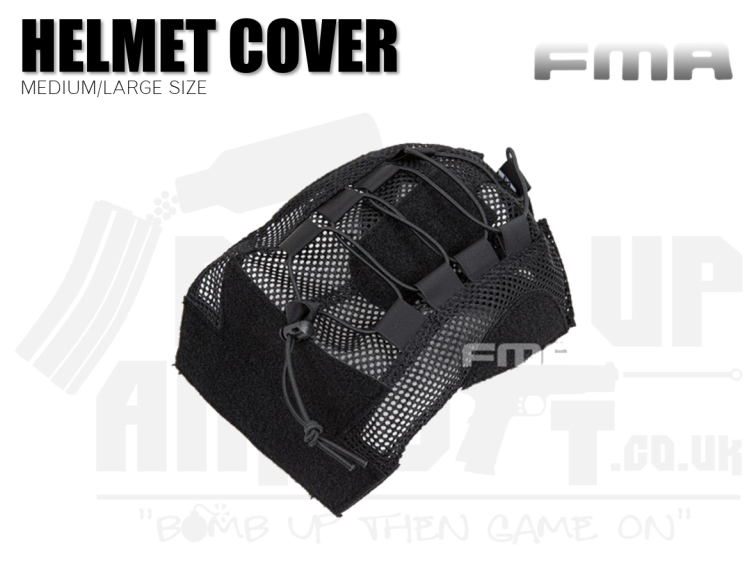 FMA Mesh Helmet Cover for Maritime High Cut - Black - Medium/Large