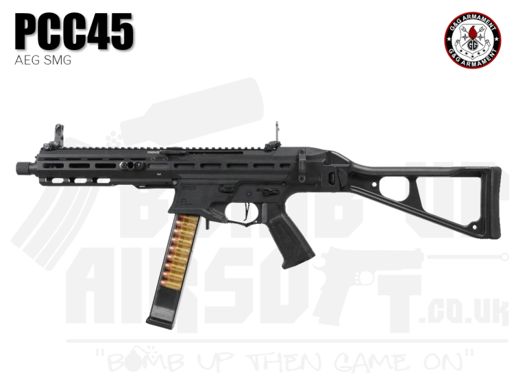 G&G PCC45 AEG Airsoft Rifle - Black