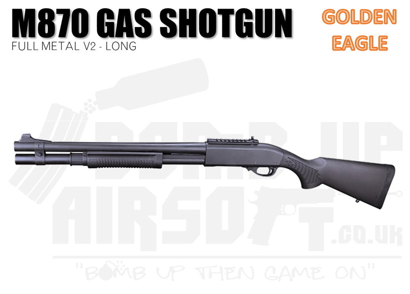 Golden Eagle M870 Tri-Shot V2 Gas Shotgun - Black