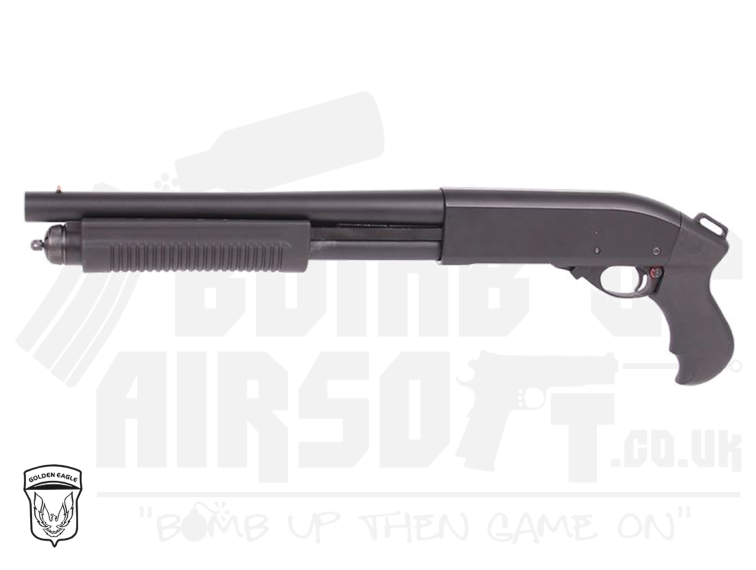 Golden Eagle Breacher M870 Tri-Shot Gas Pump Action Shotgun (Short - Black - M8881 - V2)