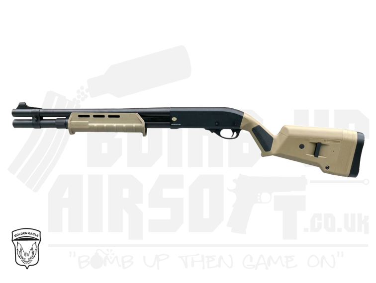 Golden Eagle M870 MP Tri-Shot Gas Pump Action Shotgun (Tan - 8886T)