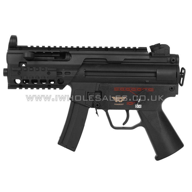 JG Swat 5K-A1 Railed CQB SMG AEG (Black - Inc. Battery and Charger - 202T)