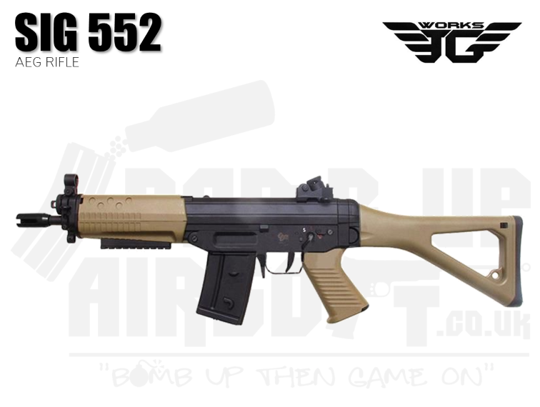 JG SIG 552 AEG Airsoft Rifle - Tan
