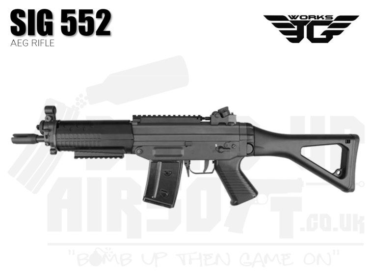 JG SIG 552 AEG Airsoft Rifle - Black