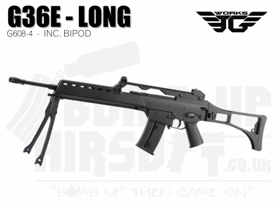 JG G36E Long With Bipod - G608-4 AEG Airsoft Rifle