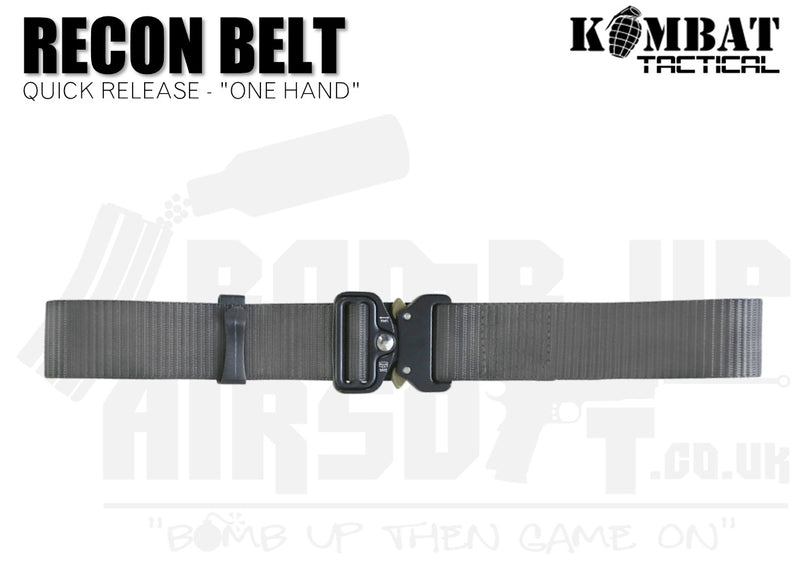 Kombat UK Recon Belt "One Hand " - Gunmetal Grey