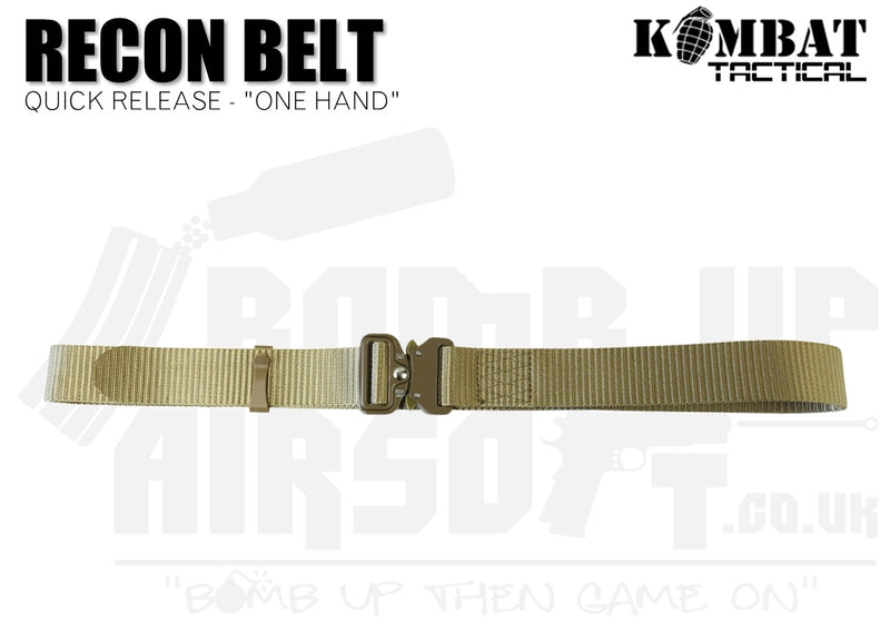 Kombat UK Recon Belt "One Hand " - Tan