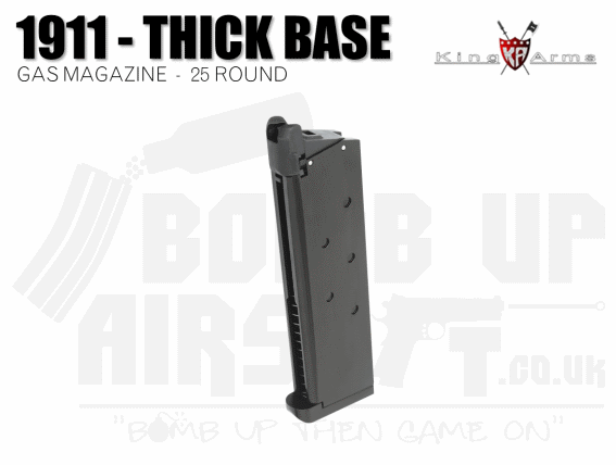 King Arms 1911 25 Round Thick Base GBB Mag
