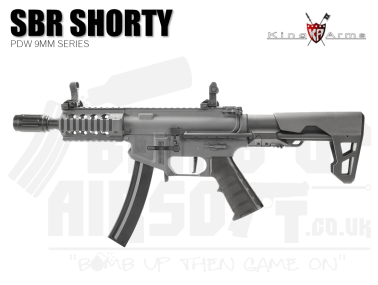 King Arms PDW 9mm SBR Shorty - Gun Metal Grey