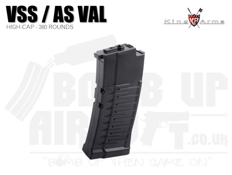 King Arms High Cap VSS Vintorez / AS Val Magazine - 380 Rounds