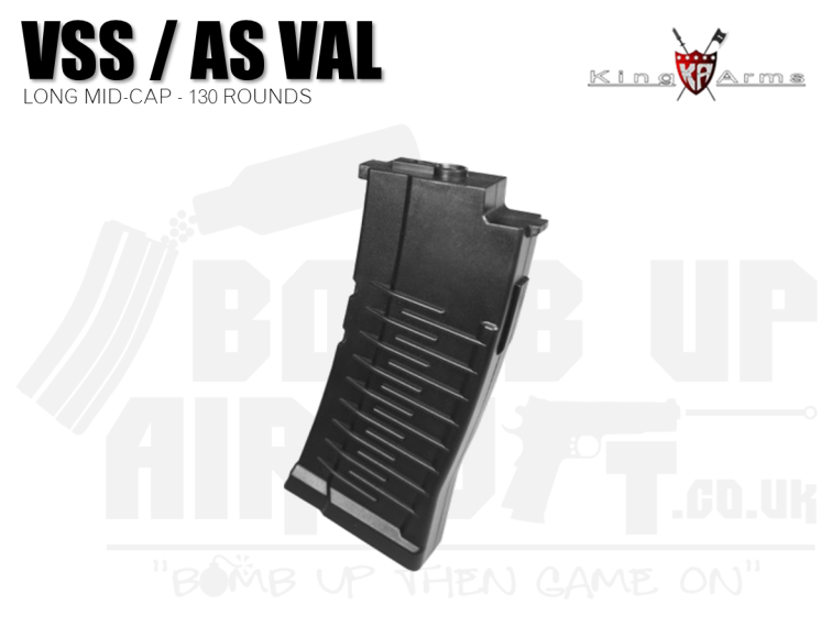 King Arms Long Mid Cap VSS Vintorez / AS Val Magazine - 130 Rounds