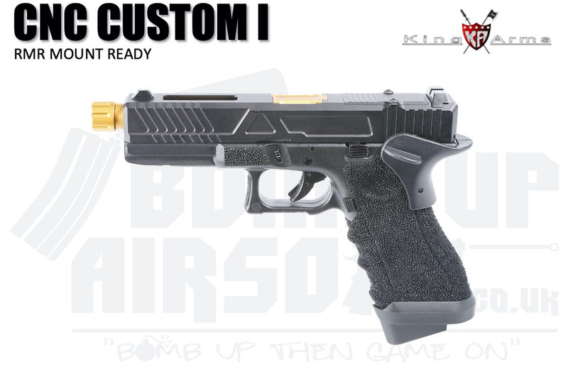 King Arms CNC RMR Mount Ready Custom I - Gas Airsoft Pistol Black