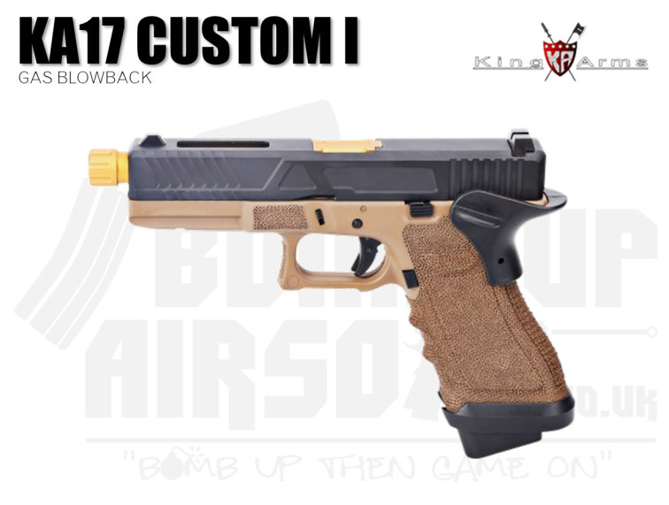 King Arms KA17 CNC Custom I - Gas Airsoft Pistol Black/Tan