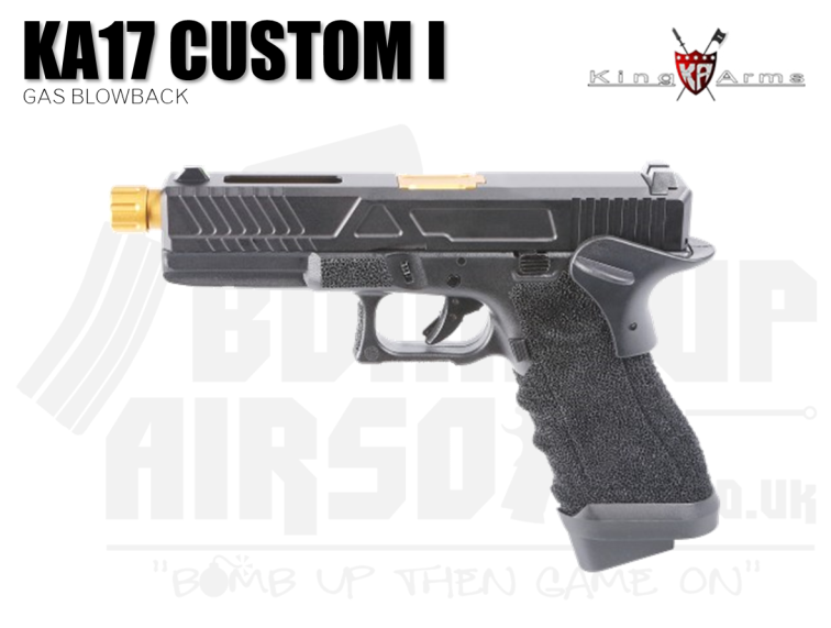King Arms KA17 CNC Custom I - Gas Airsoft Pistol Black
