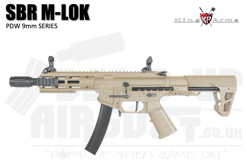 King Arms PDW 9mm SBR M-LOK - Dark Earth