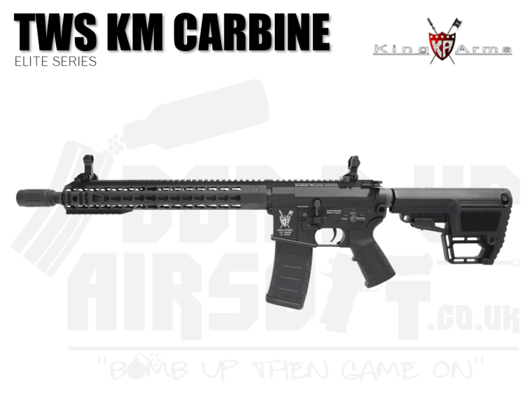 King Arms M4 TWS KeyMod Carbine Elite - Black