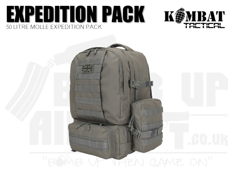 Kombat UK Expedition Pack - 50ltr - Gunmetal Grey