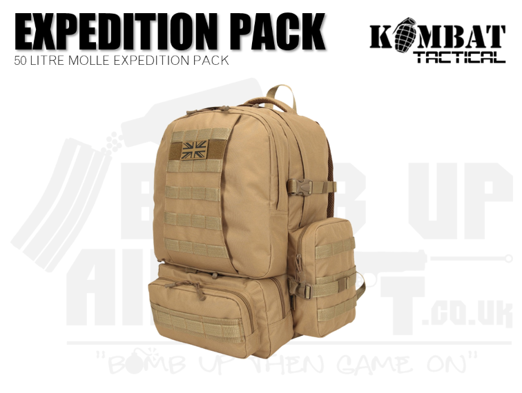 Kombat UK Expedition Pack - 50ltr - Tan