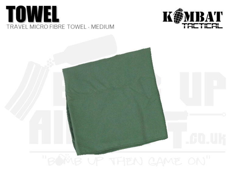 Microfibre Travel Towel - Medium - Olive Green