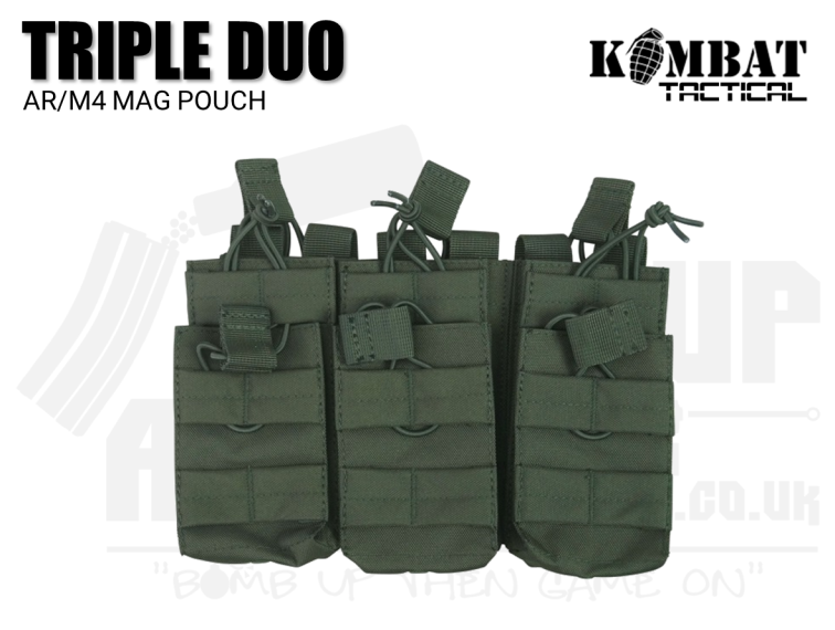 Kombat UK Triple Duo Mag Pouch - OD Green