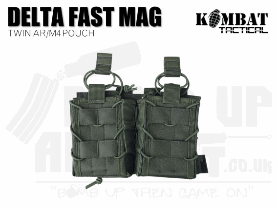 Kombat UK Delta Double Fast Mag Pouch - OD Green