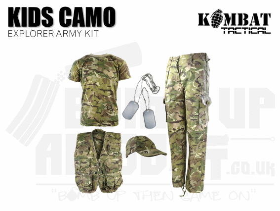 Kombat UK Kids Camouflage Explorer Army Kit - MTP