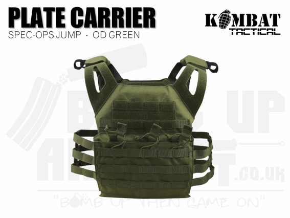 Kombat UK Spec Ops Jump Plate Carrier - OD Green