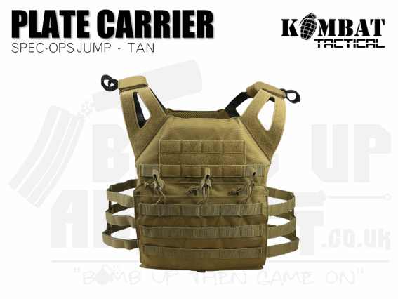 Kombat UK Spec Ops Jump Plate Carrier - Tan