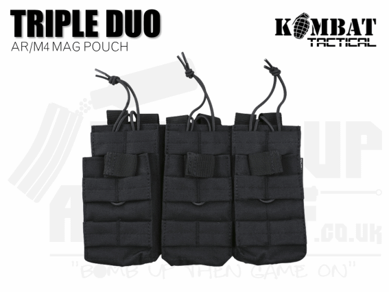 Kombat UK Triple Duo Mag Pouch - Black