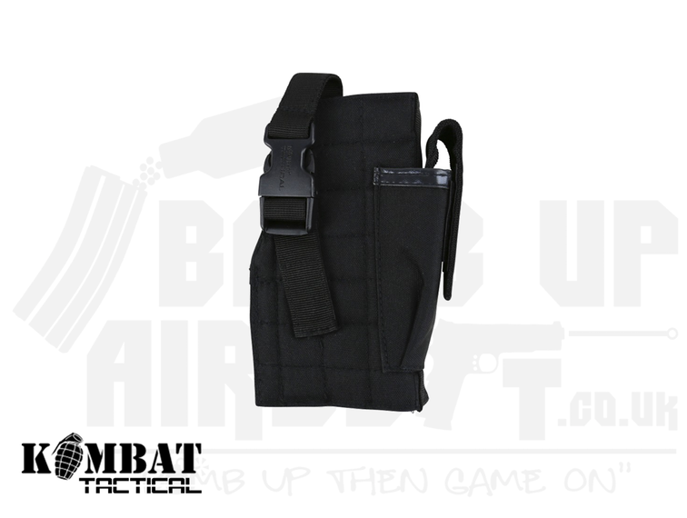 Kombat UK Molle Gun Holster With Mag Pouch - Black