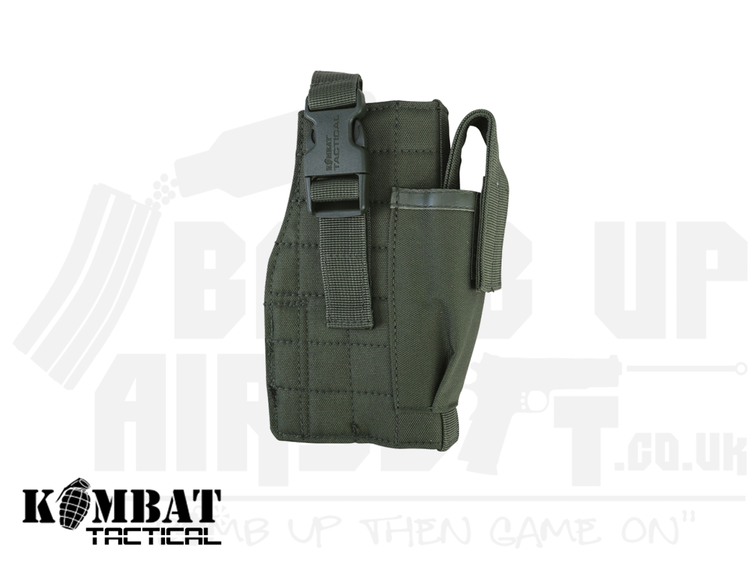 Kombat UK Molle Gun Holster With Mag Pouch - OD Green