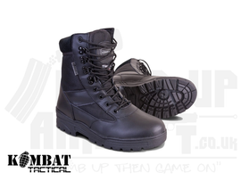 Kombat UK Patrol Boots - Half Leather/Half Nylon - Black