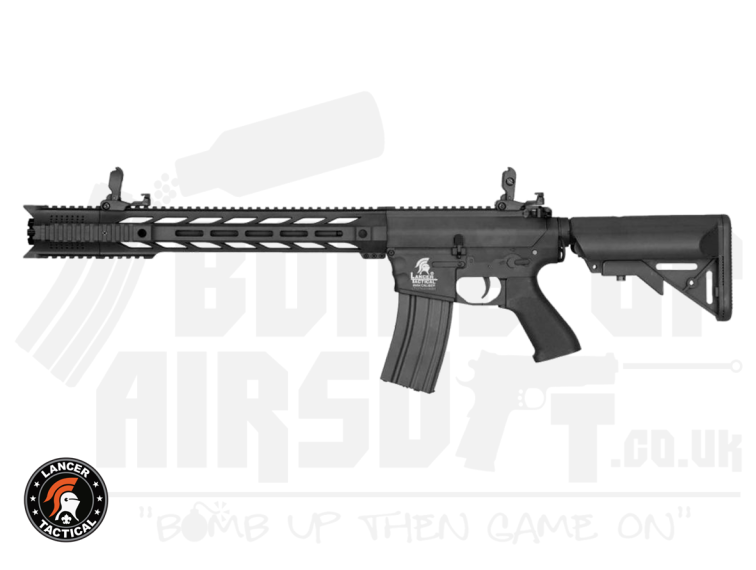 Lancer Tactical M4 LT-25 Gen 2 Interceptor RIS Carbine AEG Rifle - Black