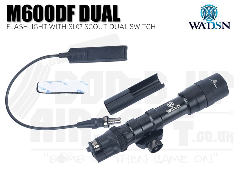 WADSN M600DF Flashlight With SL07 Scout Dual Switch - Long