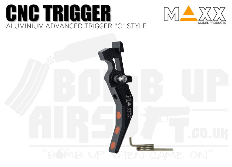 Maxx Model Aluminium Advanced (Style C) CNC Trigger - Black