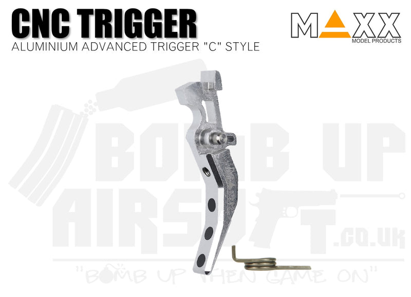 Maxx Model Aluminium Advanced (Style C) CNC Trigger - Silver