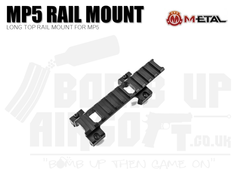 M-Etal Long MP5 Top Rail for Sights and Scopes