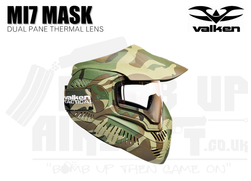 Valken MI-7 Goggle/Mask with Dual Pane Thermal Lens - Woodland