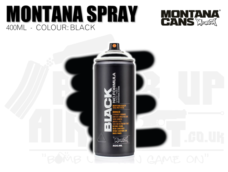 Montana Cans Spray Paint 400ml - BLACK