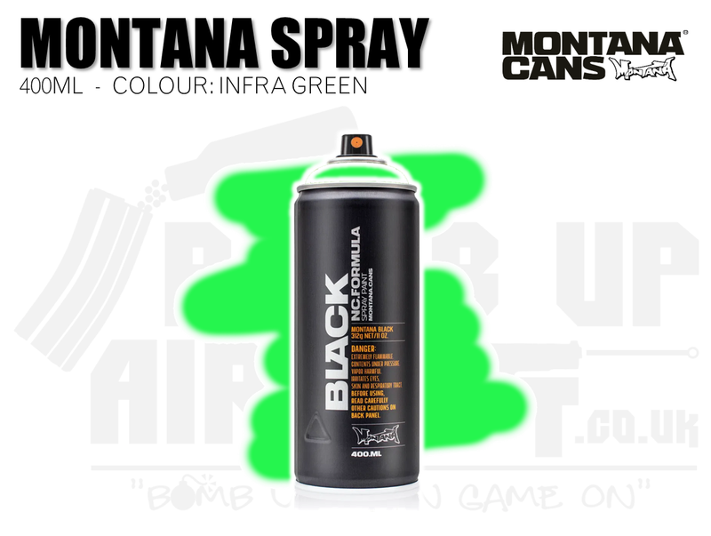Montana Cans Spray Paint 400ml - INFRA GREEN
