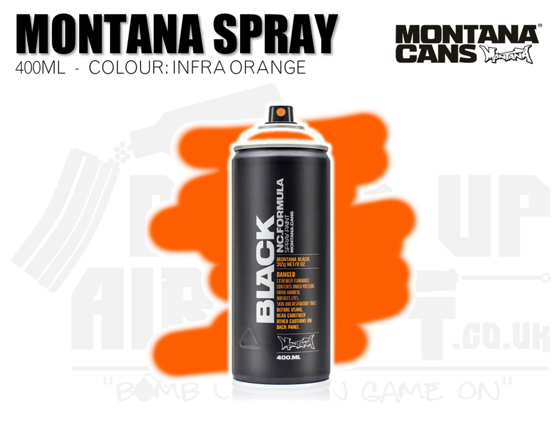 Montana Cans Spray Paint 400ml - INFRA ORANGE