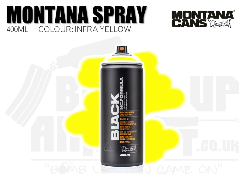Montana Cans Spray Paint 400ml - INFRA YELLOW