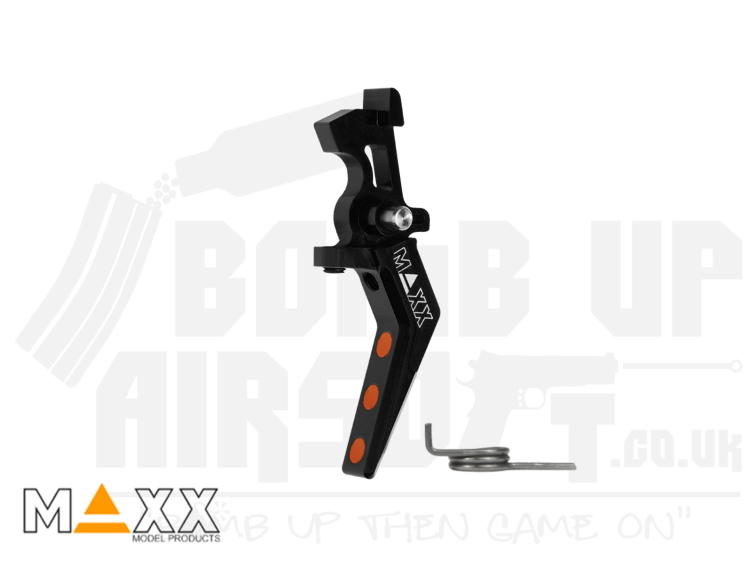 Maxx Model Aluminium Advanced (Style A) CNC Trigger - Black