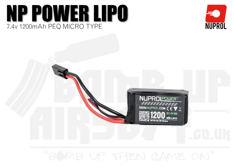 Nuprol NP Power LiPo Battery 1200mah 7.4v 30c PEQ (8058) - Tamiya