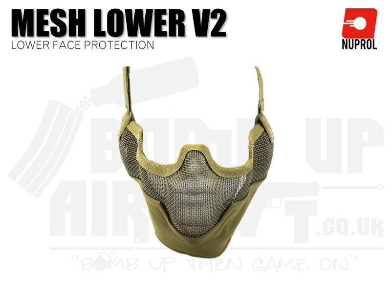 Nuprol Mesh Lower Face Mask V2 - Tan