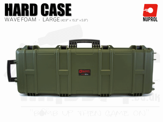 Nuprol Large Hard Case (Wave Foam) - Green
