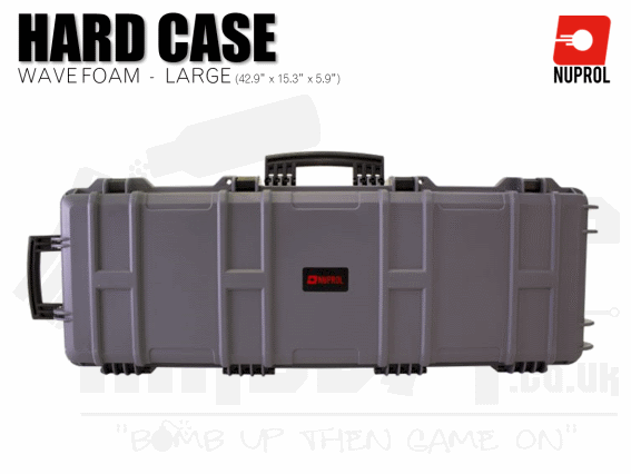 Nuprol Large Hard Case (Wave Foam) - Grey